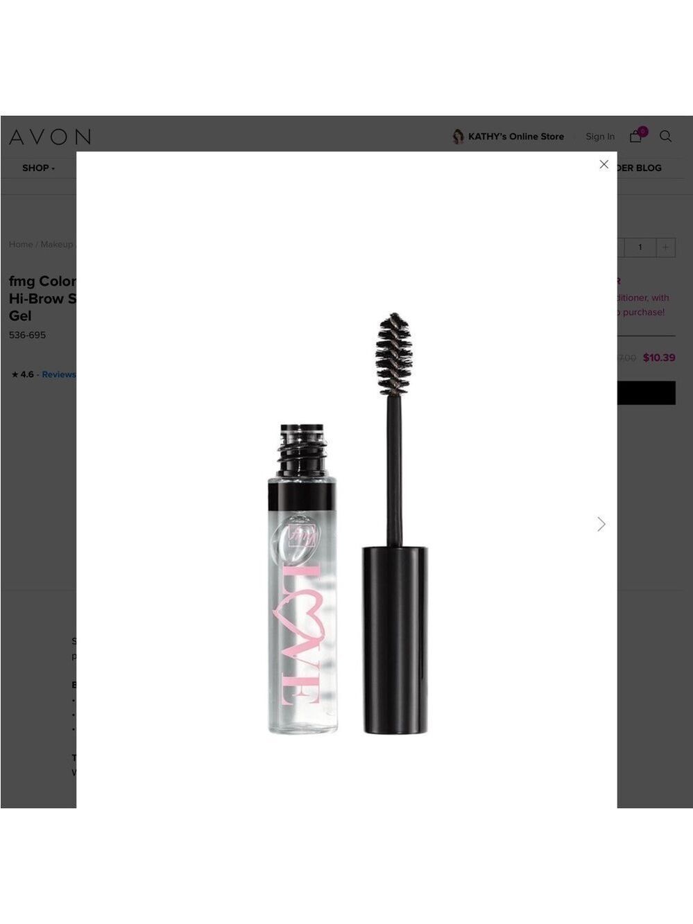 AVON fmg hi brow sculpting brow gel